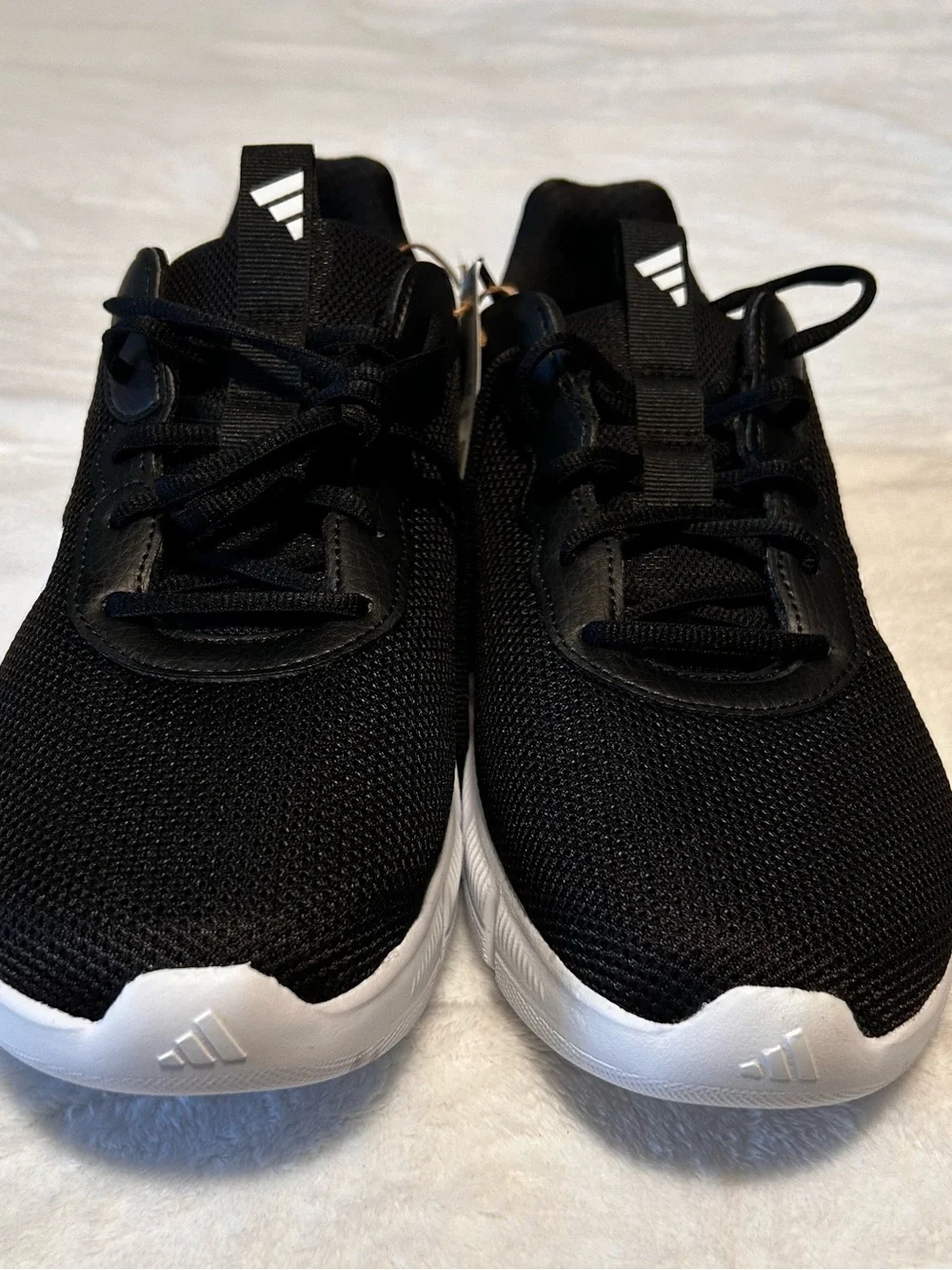adidas Black and White Men's Cloudfoam Flex Sneakers